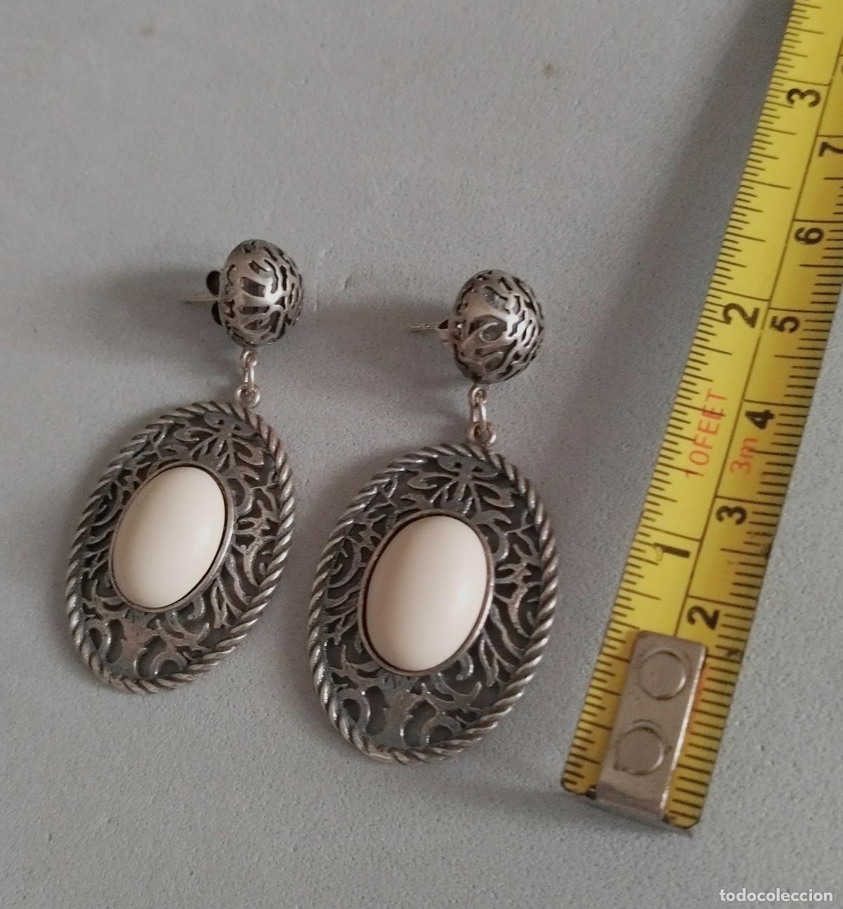Joyeria: Pendientes de plata 800 mil&eacute;simas. - Foto 2
