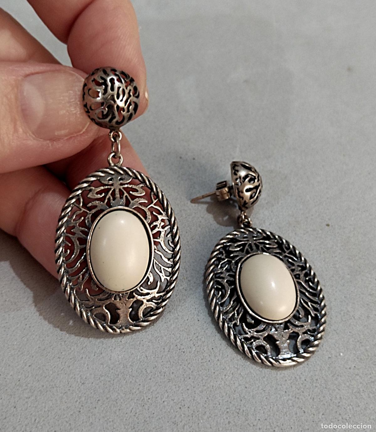 Joyeria: Pendientes de plata 800 mil&eacute;simas. - Foto 4