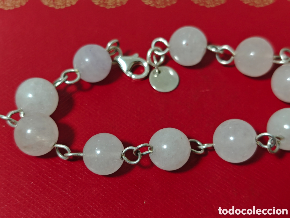 Joyeria: Pulsera de plata de ley y piedras naturales - Foto 2