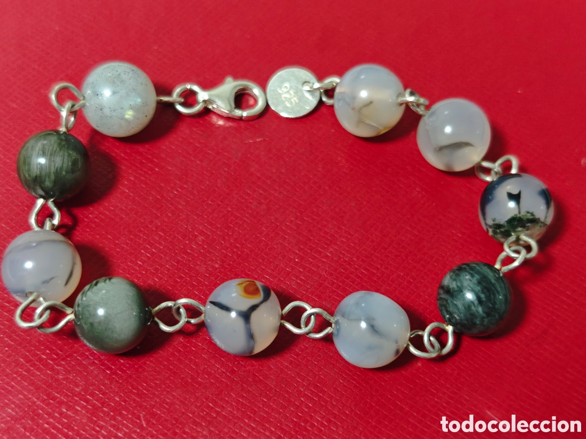 Joyeria: Pulsera en plata de ley y piedras naturales - Foto 4