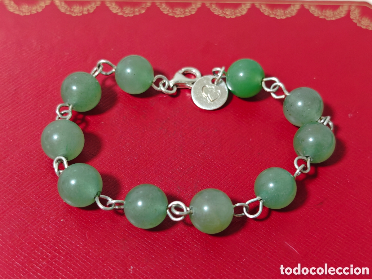 Joyeria: Pulsera en plata de ley y piedras Jade - Foto 6