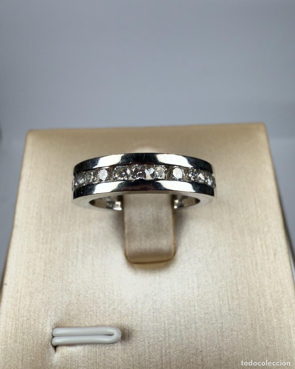 Joyeria: Anillo de oro blanco con diamantes 1.90ct - Foto 2