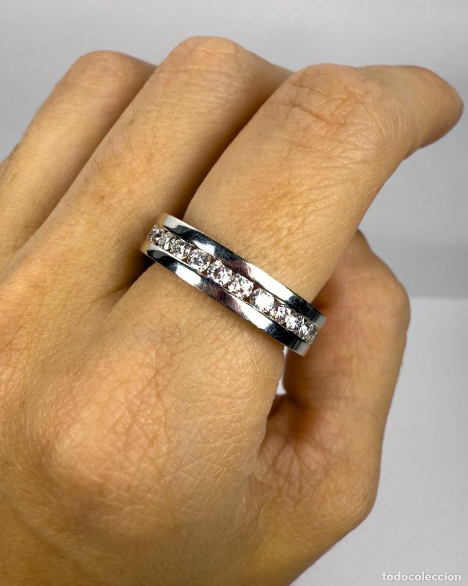 Joyeria: Anillo de oro blanco con diamantes 1.90ct - Foto 4
