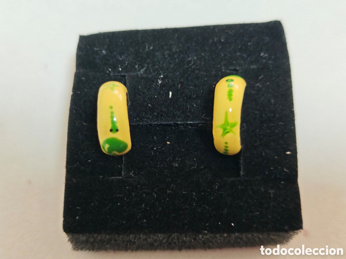 Joyeria: Pendientes de plata de ley y esmalte nuevos - Foto 2