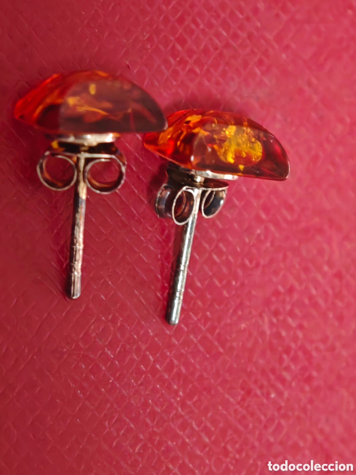 Joyeria: Pendientes de plata de ley y ambar - Foto 4