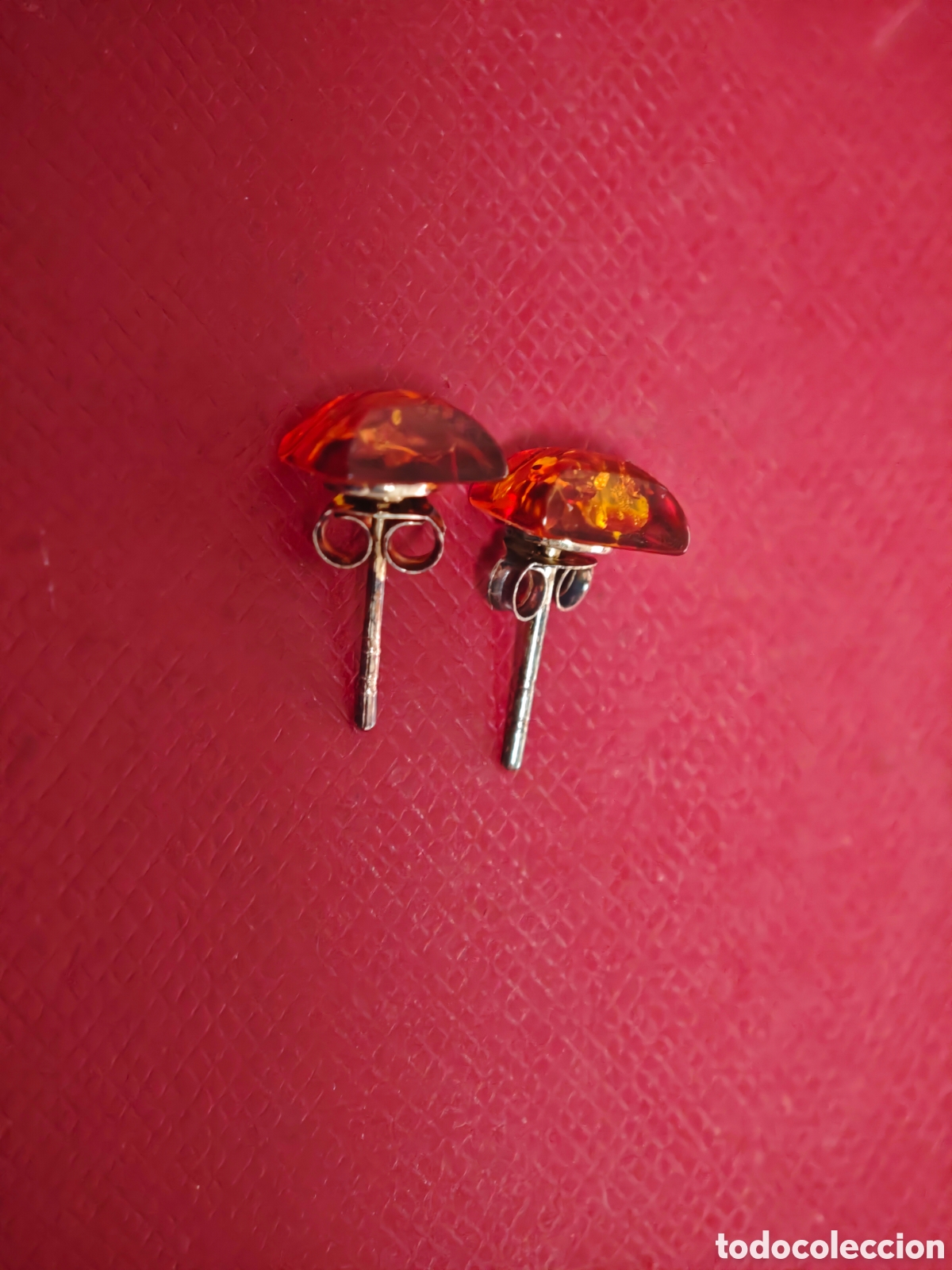 Joyeria: Pendientes de plata de ley y ambar - Foto 6