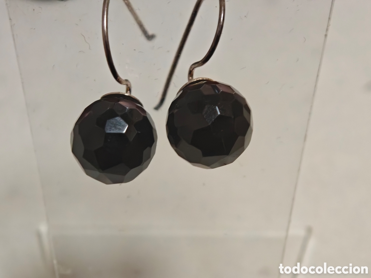 Joyeria: Pendientes en plata de ley con piedra On&iacute;s - Foto 2