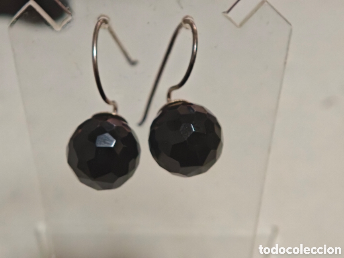 Joyeria: Pendientes en plata de ley con piedra On&iacute;s - Foto 3