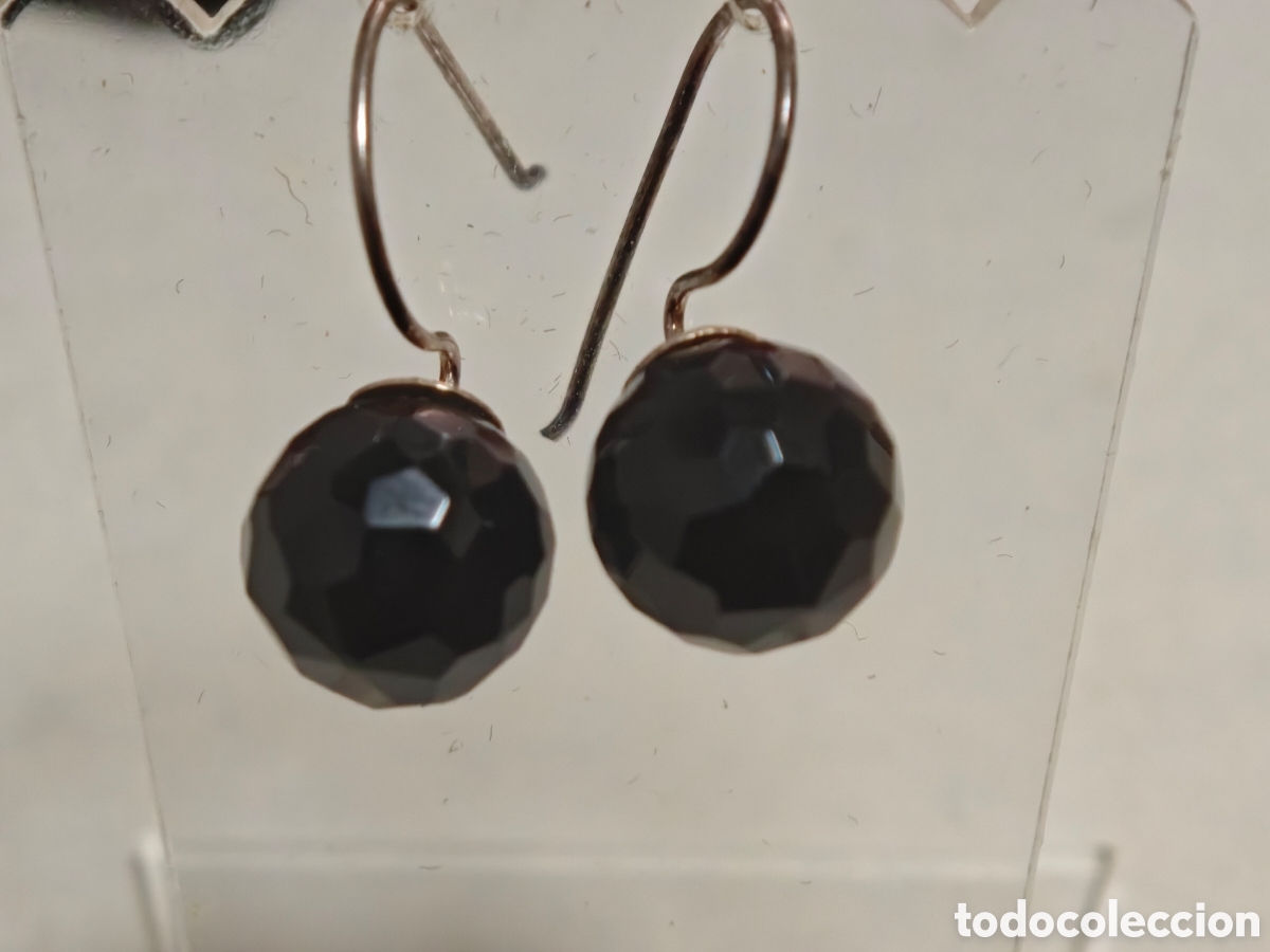 Joyeria: Pendientes en plata de ley con piedra On&iacute;s - Foto 1