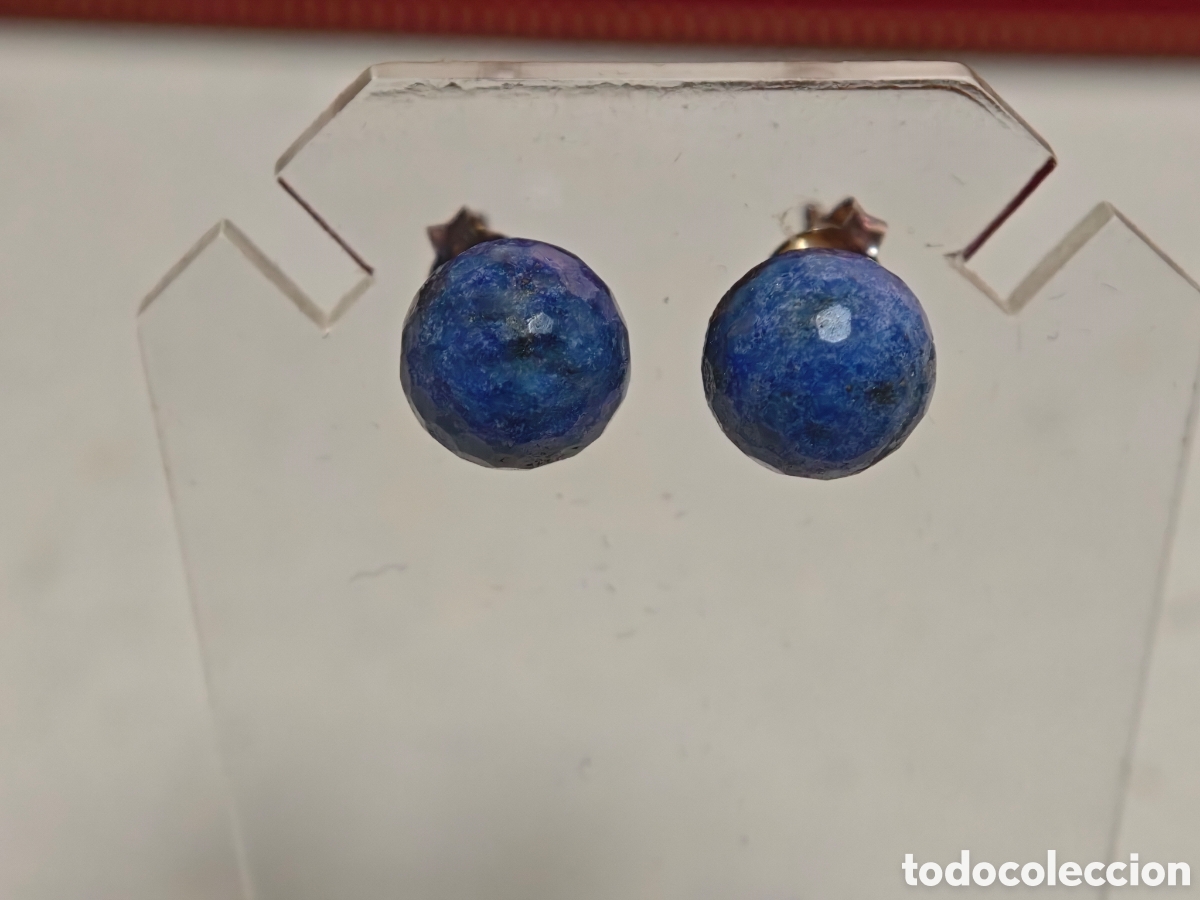 Joyeria: Pendientes en plata de ley y lapiszuli - Foto 3