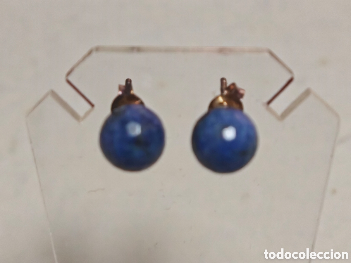 Joyeria: Pendientes en plata de ley y lapiszuli - Foto 4
