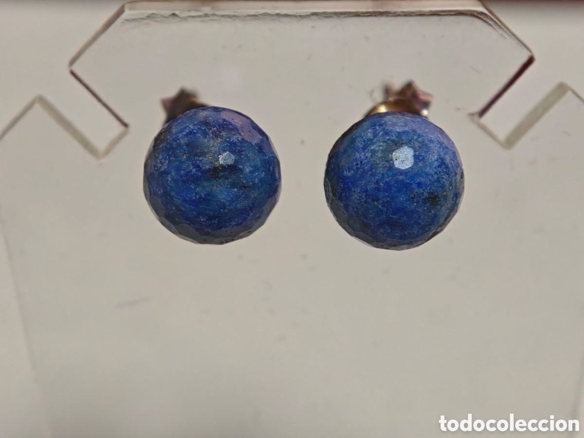 Joyeria: Pendientes en plata de ley y lapiszuli - Foto 1