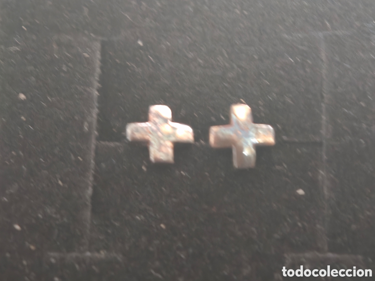 Joyeria: Pendientes peque&ntilde;os en plata de ley Cruz - Foto 4