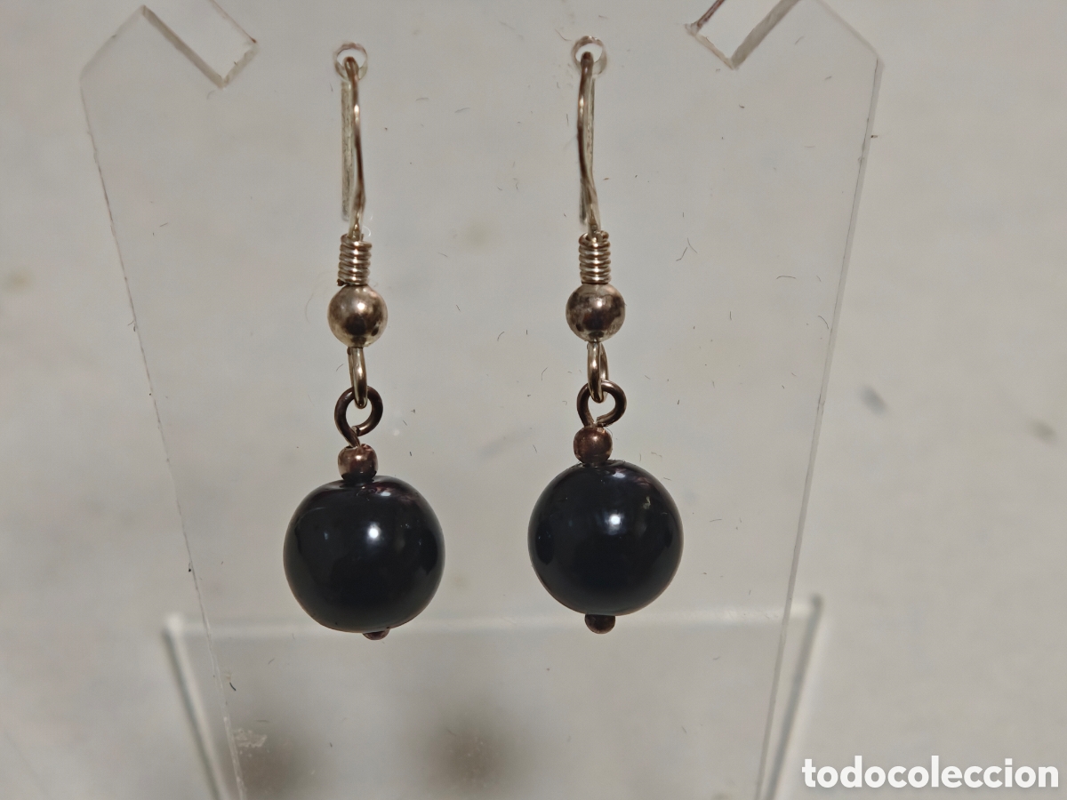Joyeria: Bonitos pendientes en plata de ley con piedra onix - Foto 3