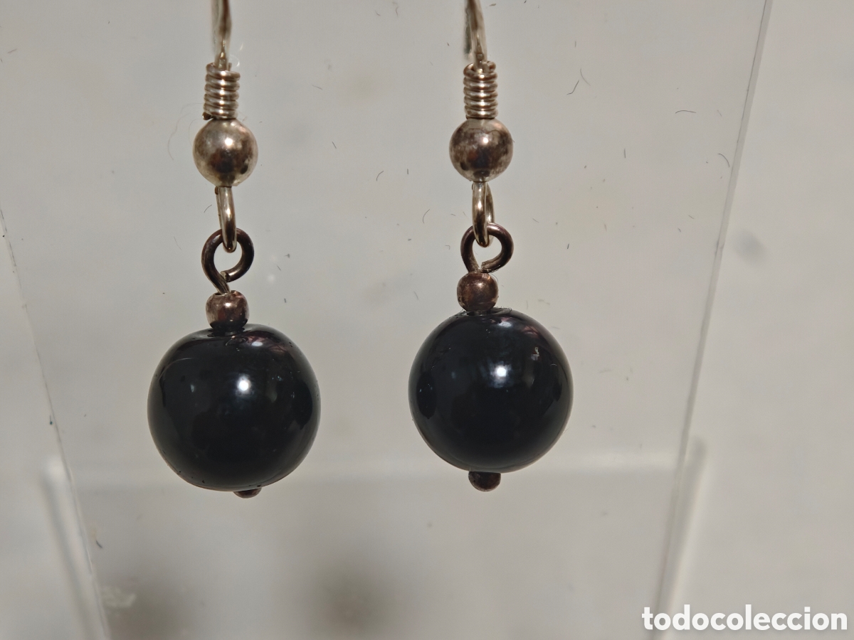 Joyeria: Bonitos pendientes en plata de ley con piedra onix - Foto 5