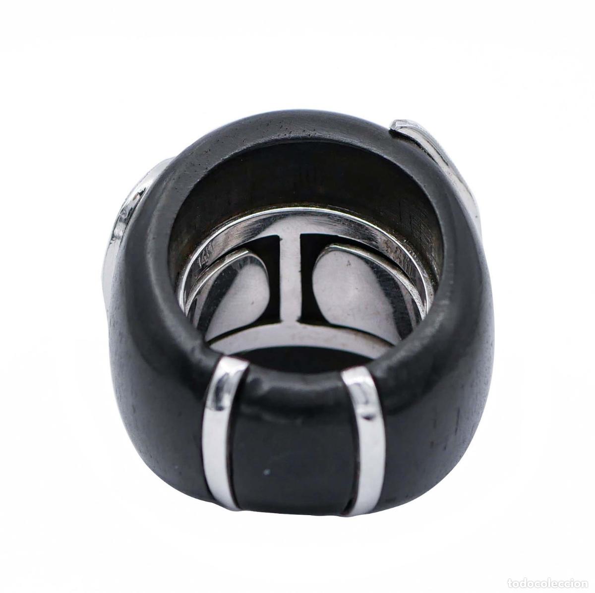 Joyeria: Anillo de oro blanco con &eacute;bano y diamantes - Foto 7