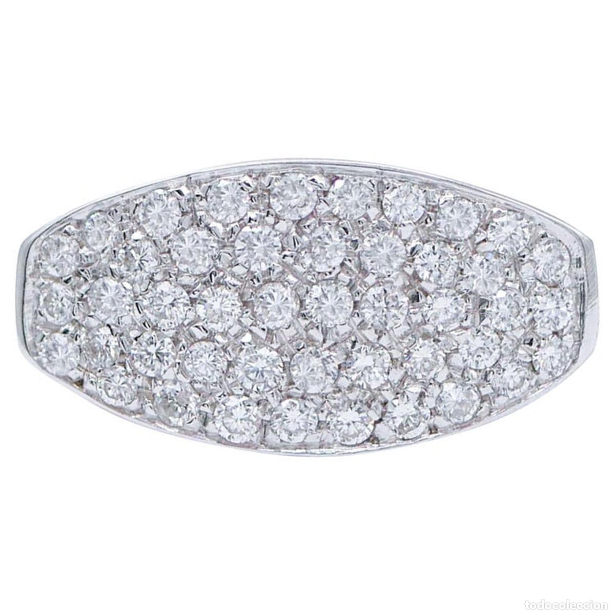 Joyeria: Anillo de oro blanco de 18 quilates con diamantes - Foto 1