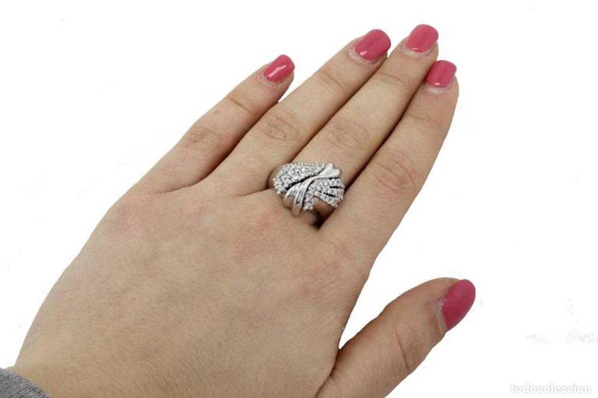 Joyeria: Anillo de oro blanco con diamantes - Foto 7