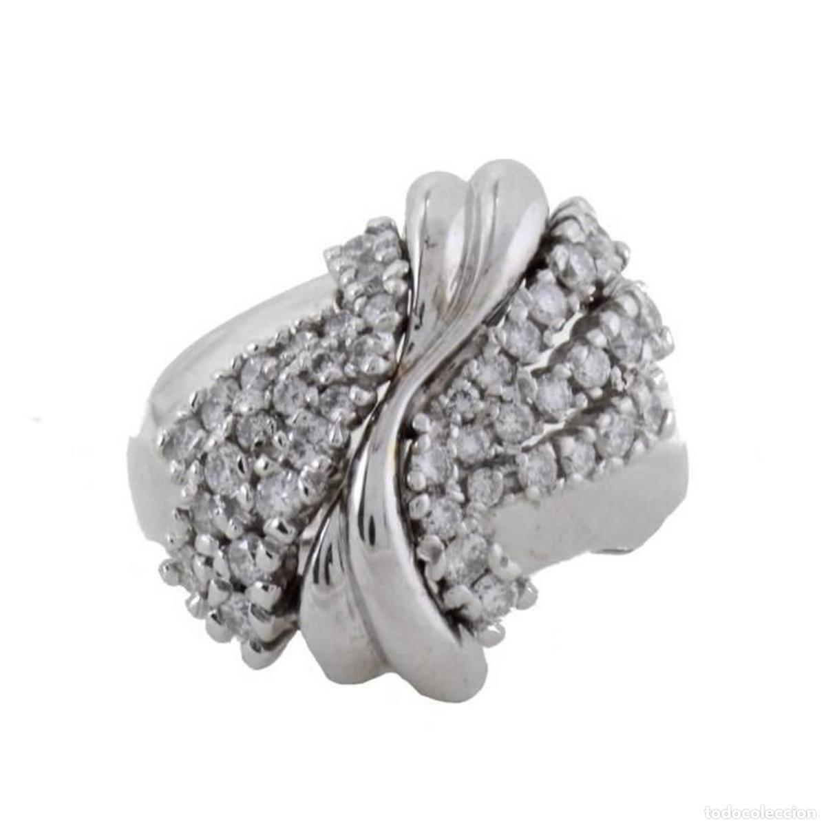 Joyeria: Anillo de oro blanco con diamantes - Foto 1