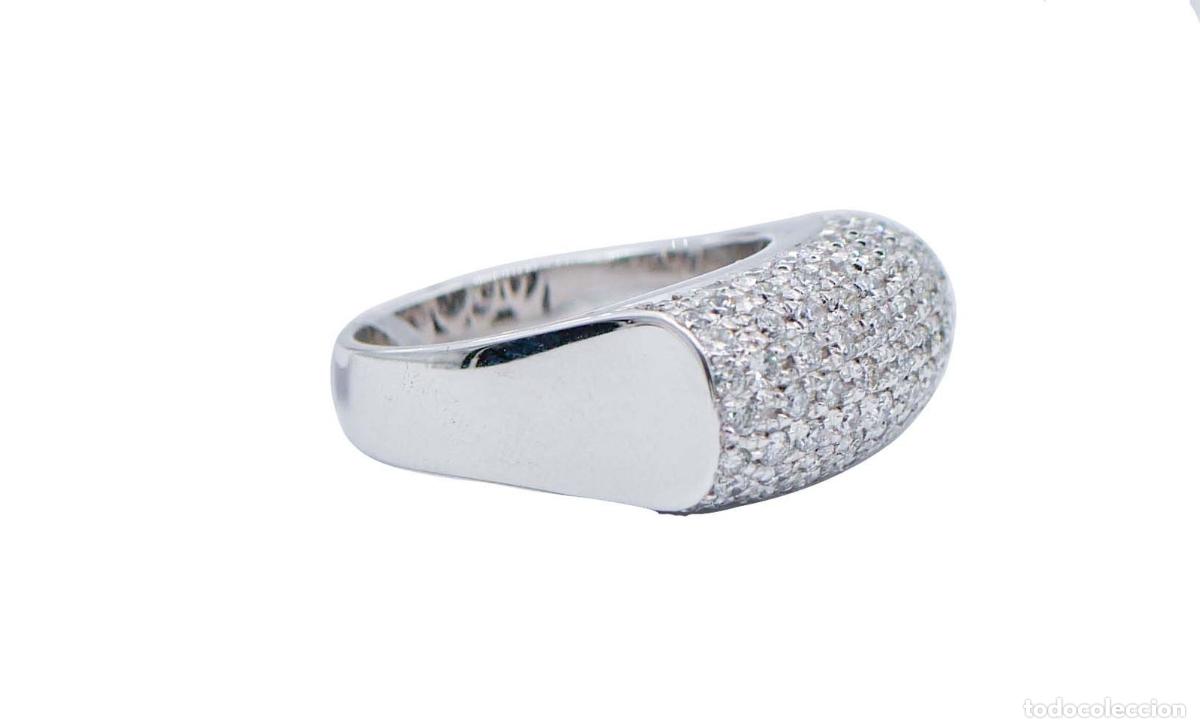 Joyeria: Anillo de oro blanco de 18 quilates con diamantes - Foto 6