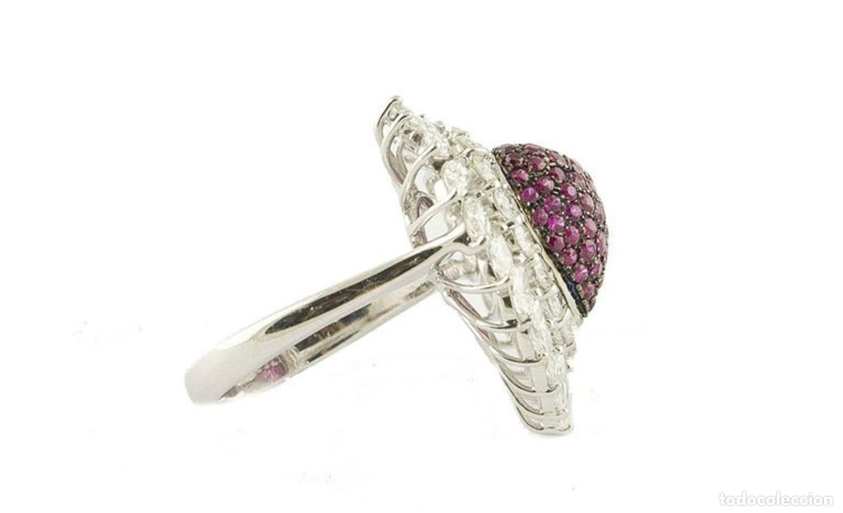 Joyeria: Anillo de moda de oro blanco con diamantes y rub&iacute;es - Foto 9