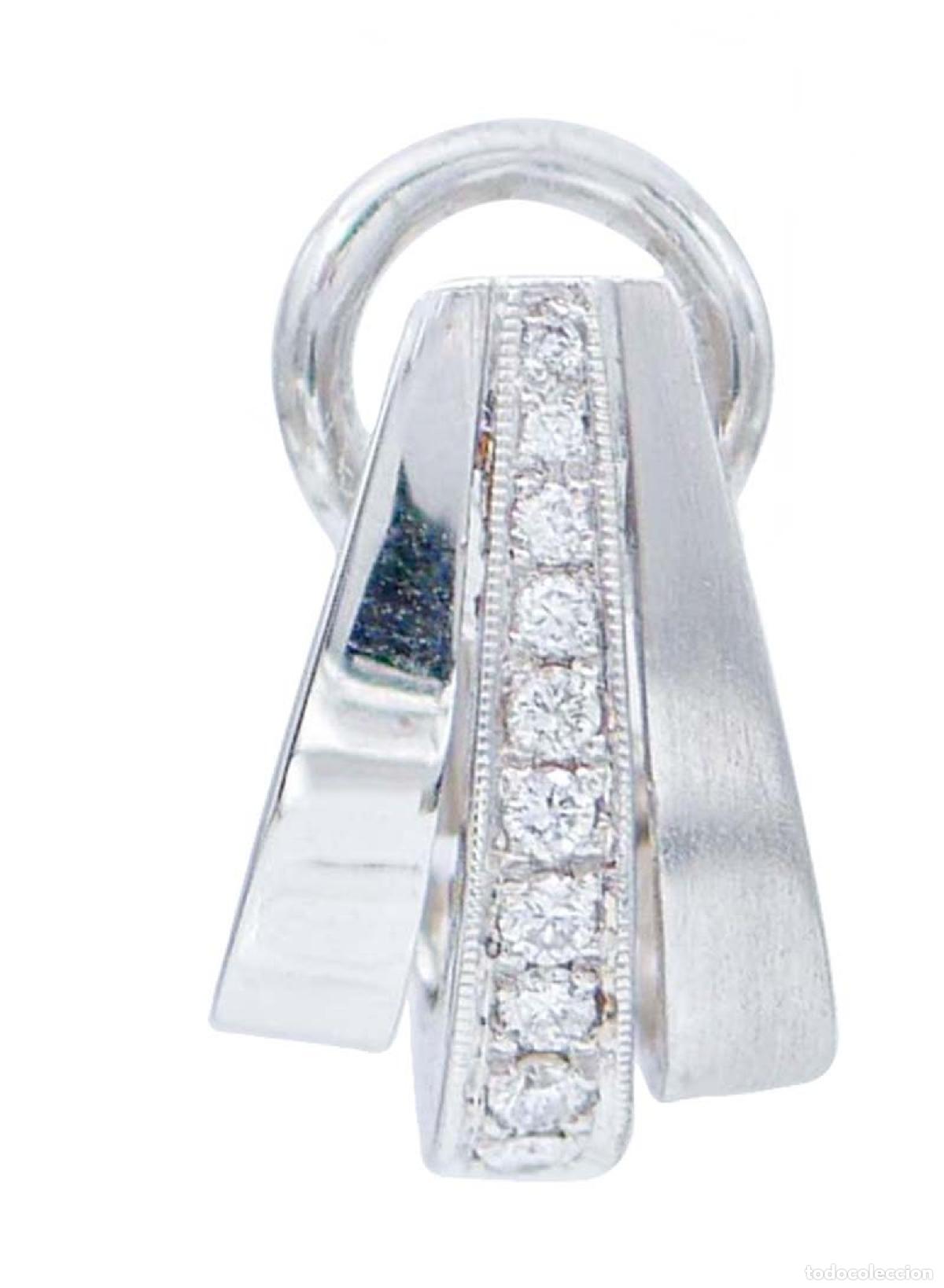 Joyeria: Pendientes de diamantes y oro blanco de 18 quilates - Foto 8