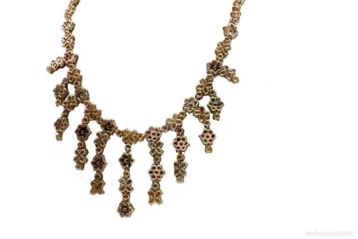 Joyeria: Collar de oro con diamantes y zafiros - Foto 8