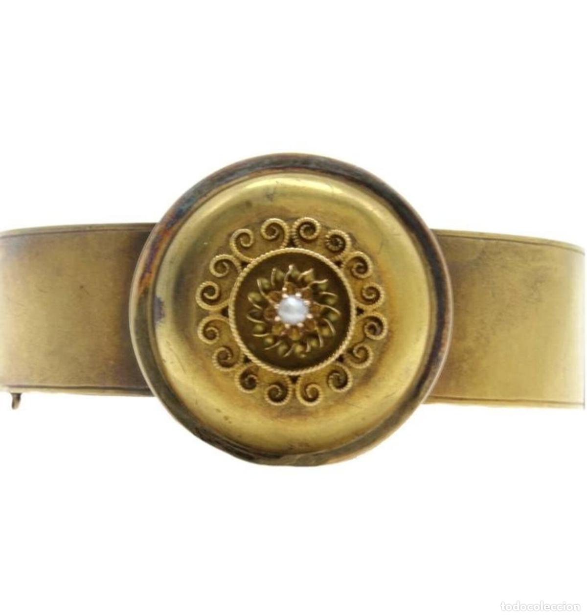 Joyeria: Brazalete de perlas doradas - Foto 7