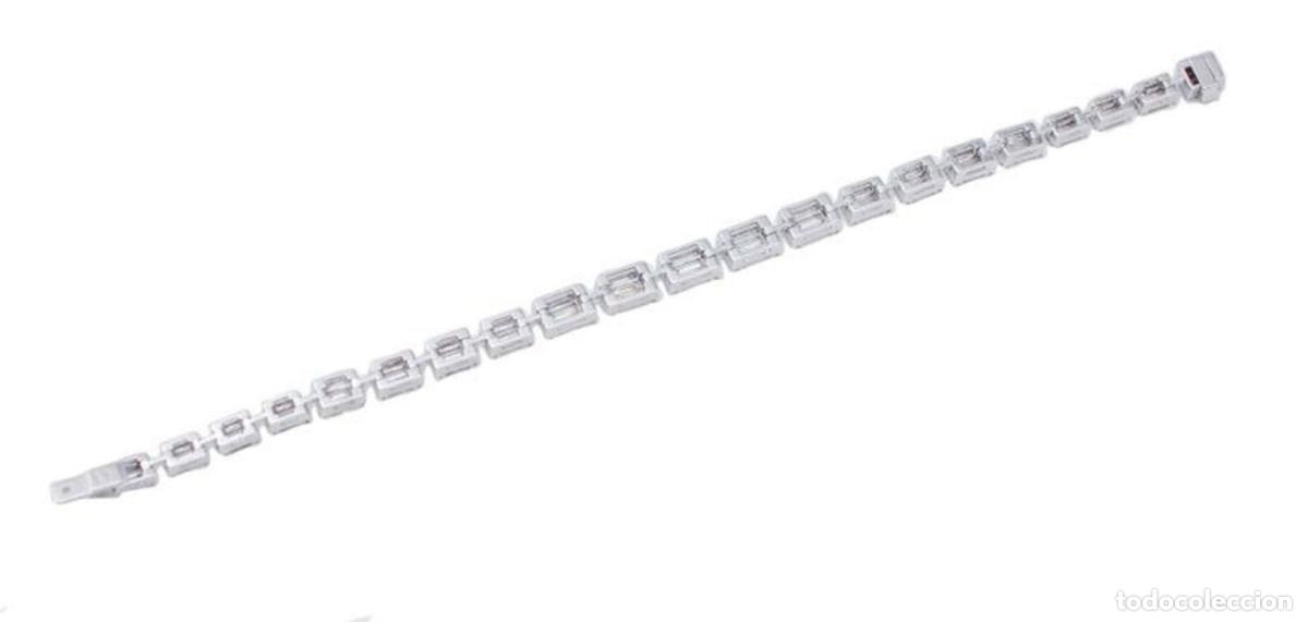 Joyeria: Pulsera de diamantes y oro blanco de 18 quilates - Foto 6