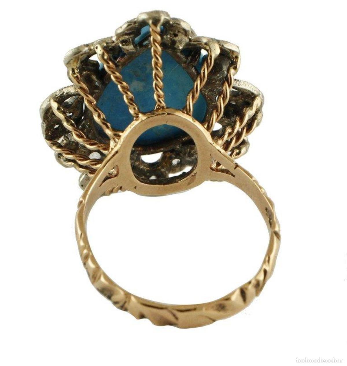 Joyeria: Anillo de c&oacute;ctel Gold Silver Diamond Stone - Foto 10