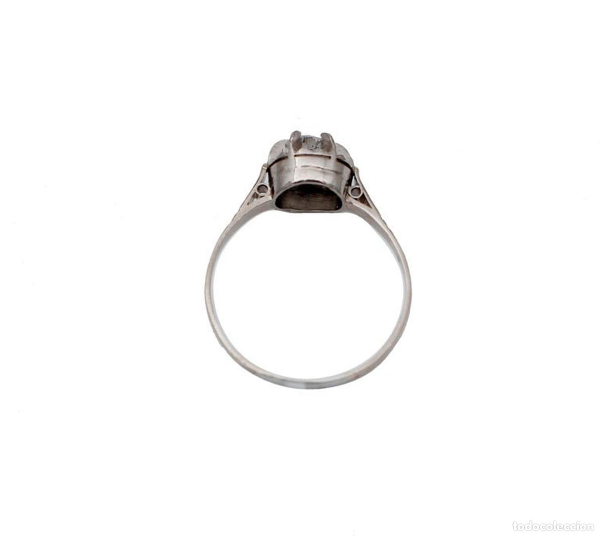 Joyeria: Anillo de oro blanco de 18 quilates con diamantes - Foto 9