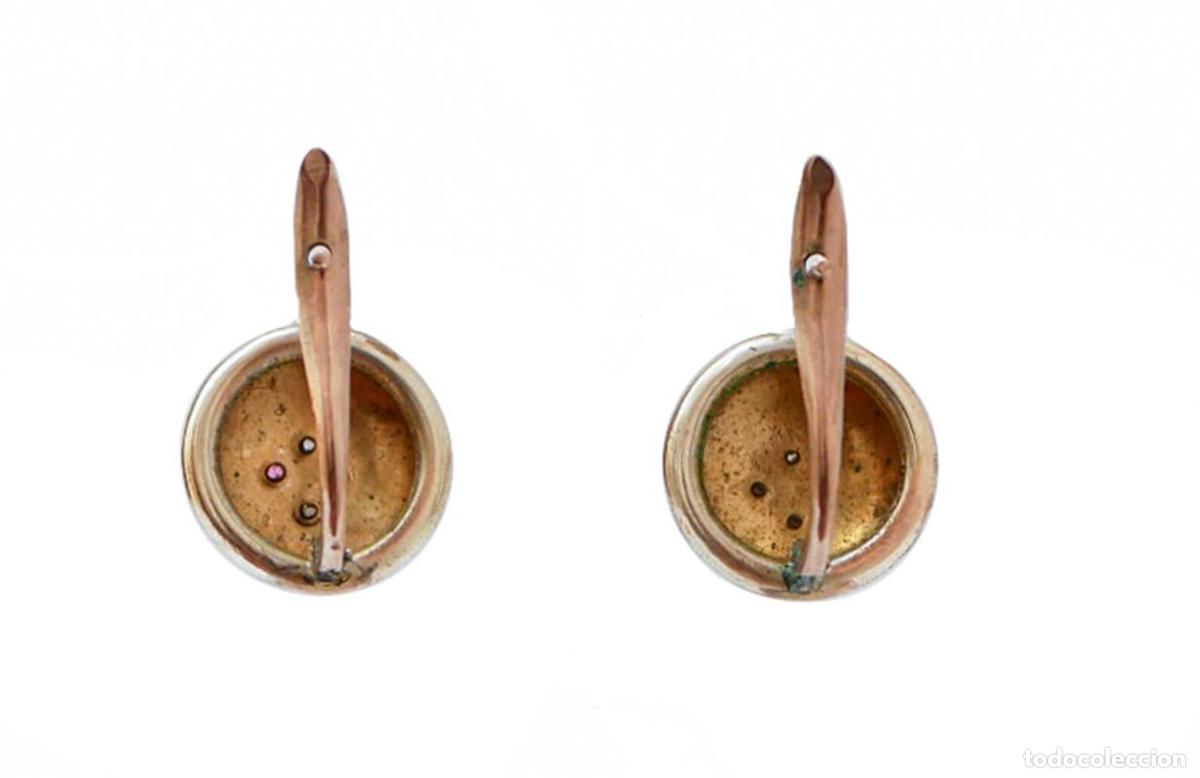 Joyeria: Pendientes de rub&iacute;es, perlas y oro rosa - Foto 4