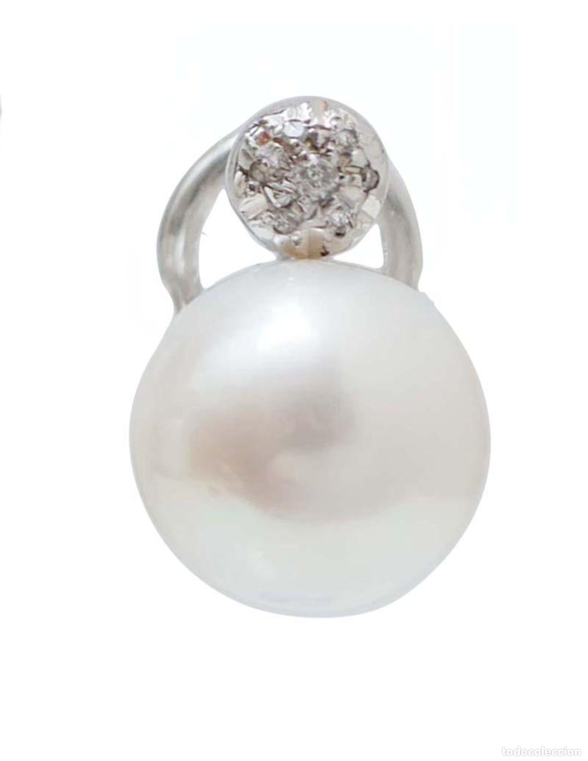 Joyeria: Pendientes de perlas, diamantes y oro blanco - Foto 5