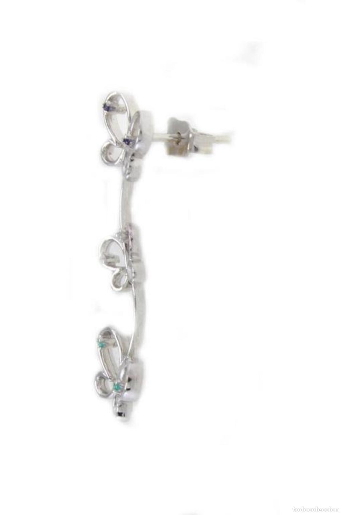 Joyeria: Pendientes de mariposa en oro blanco - Foto 2