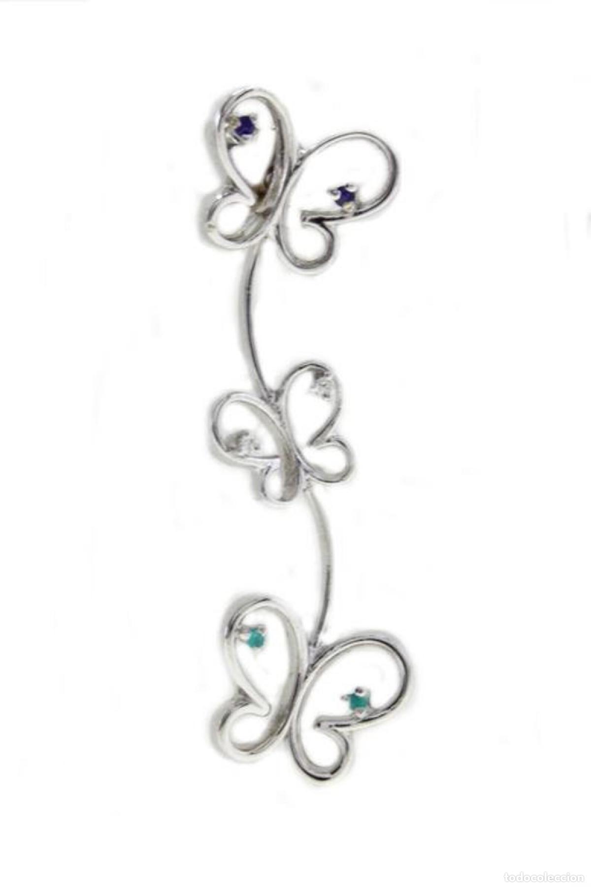 Joyeria: Pendientes de mariposa en oro blanco - Foto 4