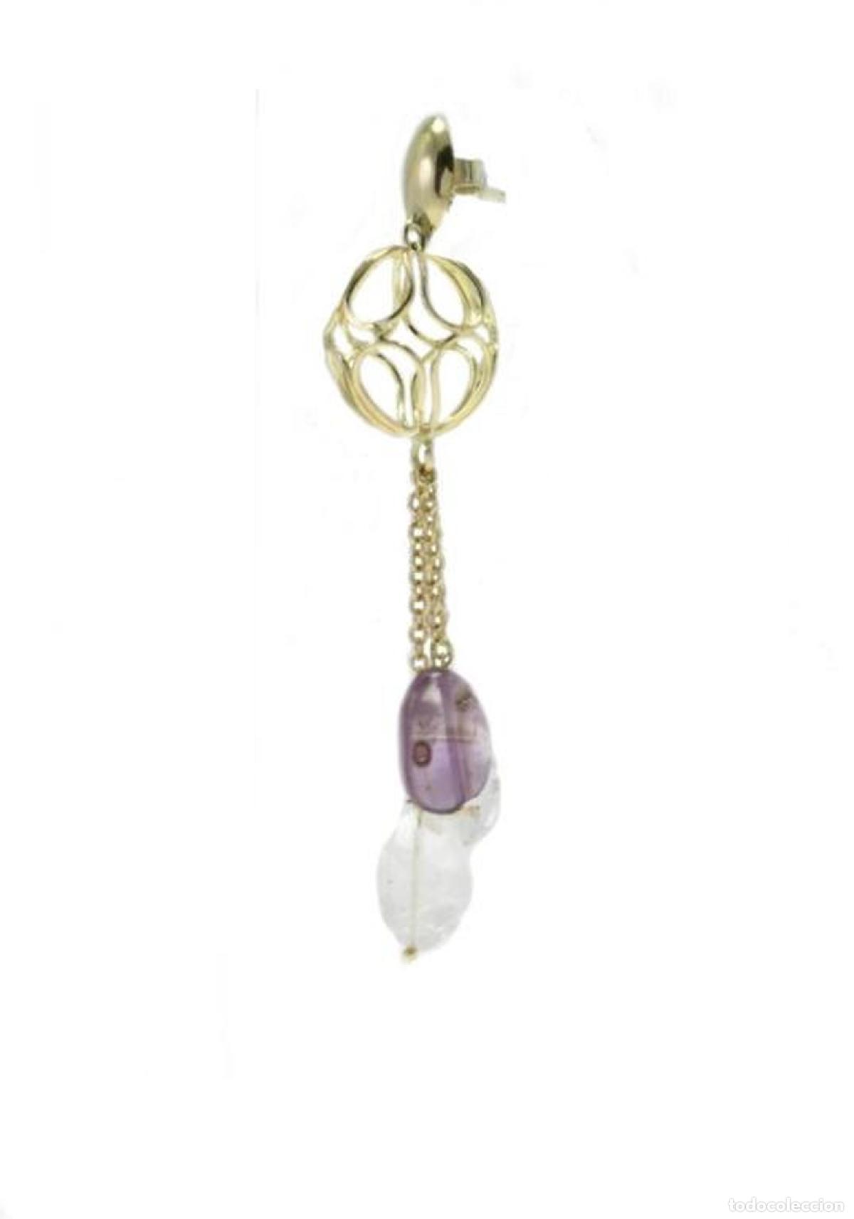 Joyeria: Pendientes colgantes con esferas de oro - Foto 6
