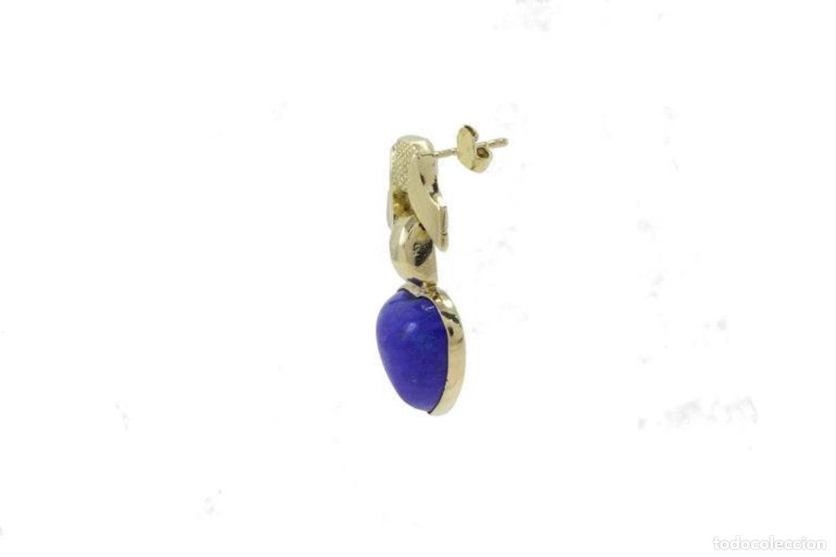 Joyeria: Pendientes de lapisl&aacute;zuli en oro de 18 quilates - Foto 7