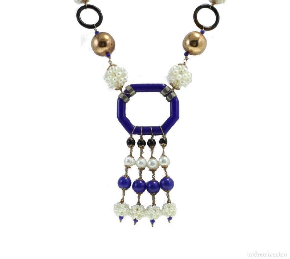 Joyeria: Collar de oro con piedra de oro, plata y &oacute;nix perlado - Foto 7