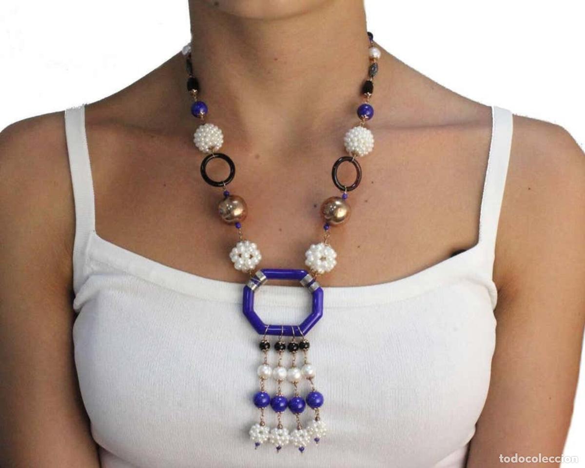 Joyeria: Collar de oro con piedra de oro, plata y &oacute;nix perlado - Foto 9