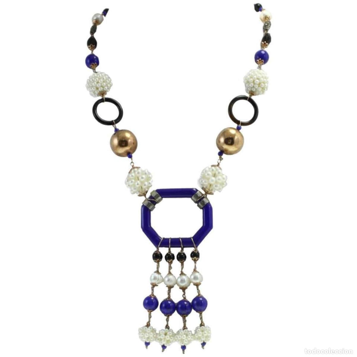 Joyeria: Collar de oro con piedra de oro, plata y &oacute;nix perlado - Foto 1