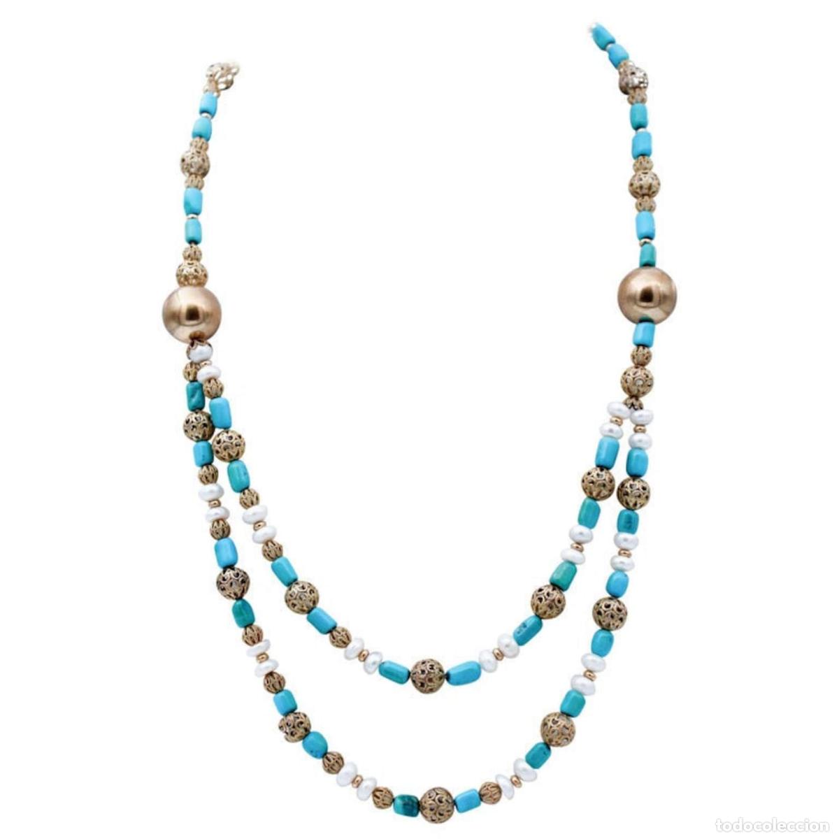 Joyeria: Collar de piedras duras, oro y plata - Foto 1