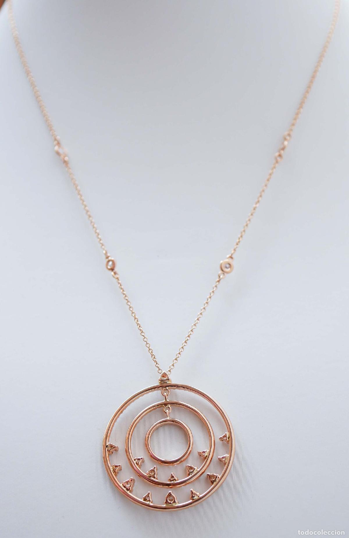 Joyeria: Collar de diamantes y oro rosa de 18 quilates - Foto 5