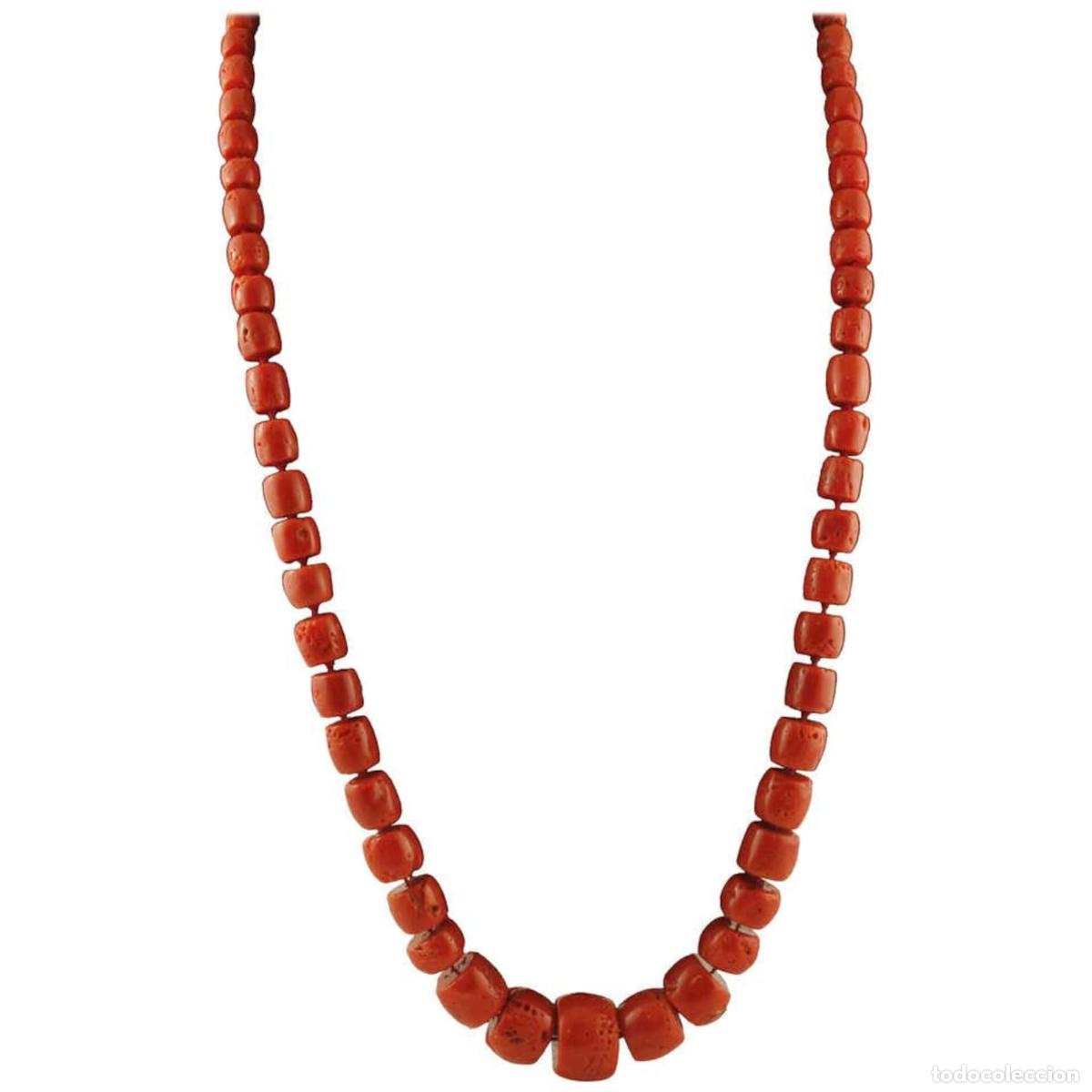 Joyeria: Collar largo de coral rojo - Foto 1