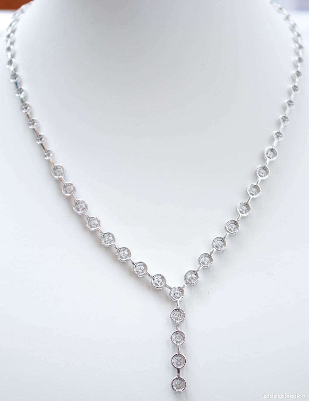 Joyeria: Collar de diamantes y oro blanco de 18 quilates - Foto 7