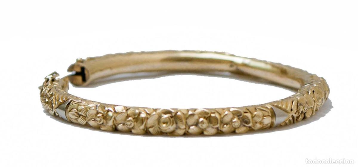 Joyeria: Pulsera de oro amarillo cincelada a mano - Foto 5