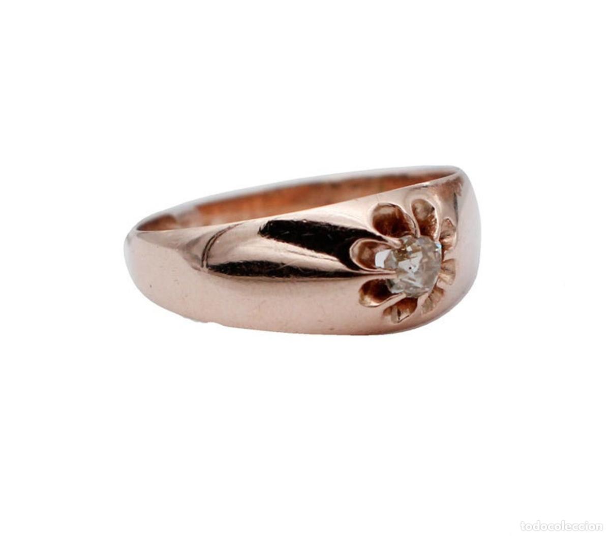 Joyeria: Anillo de oro rosa y diamantes - Foto 6
