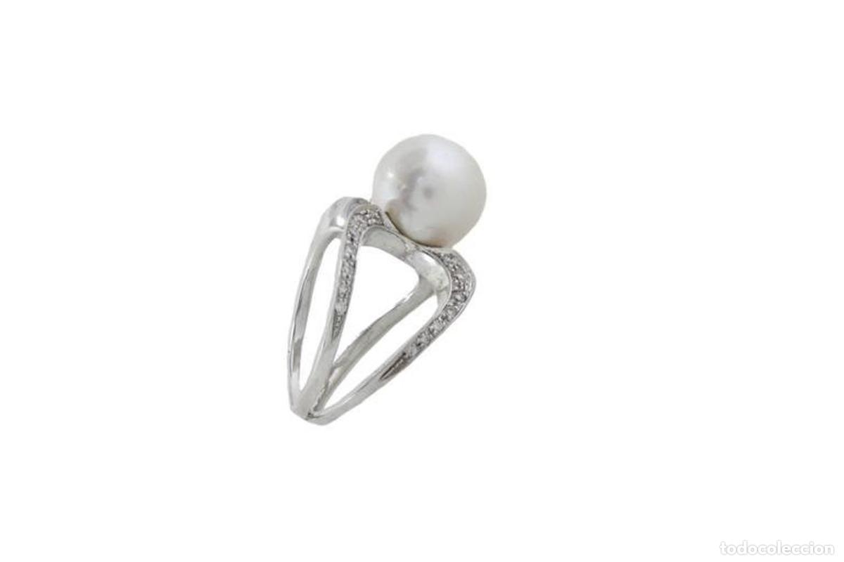Joyeria: Anillo de diamantes blancos con perlas de Australia del Sur - Foto 7