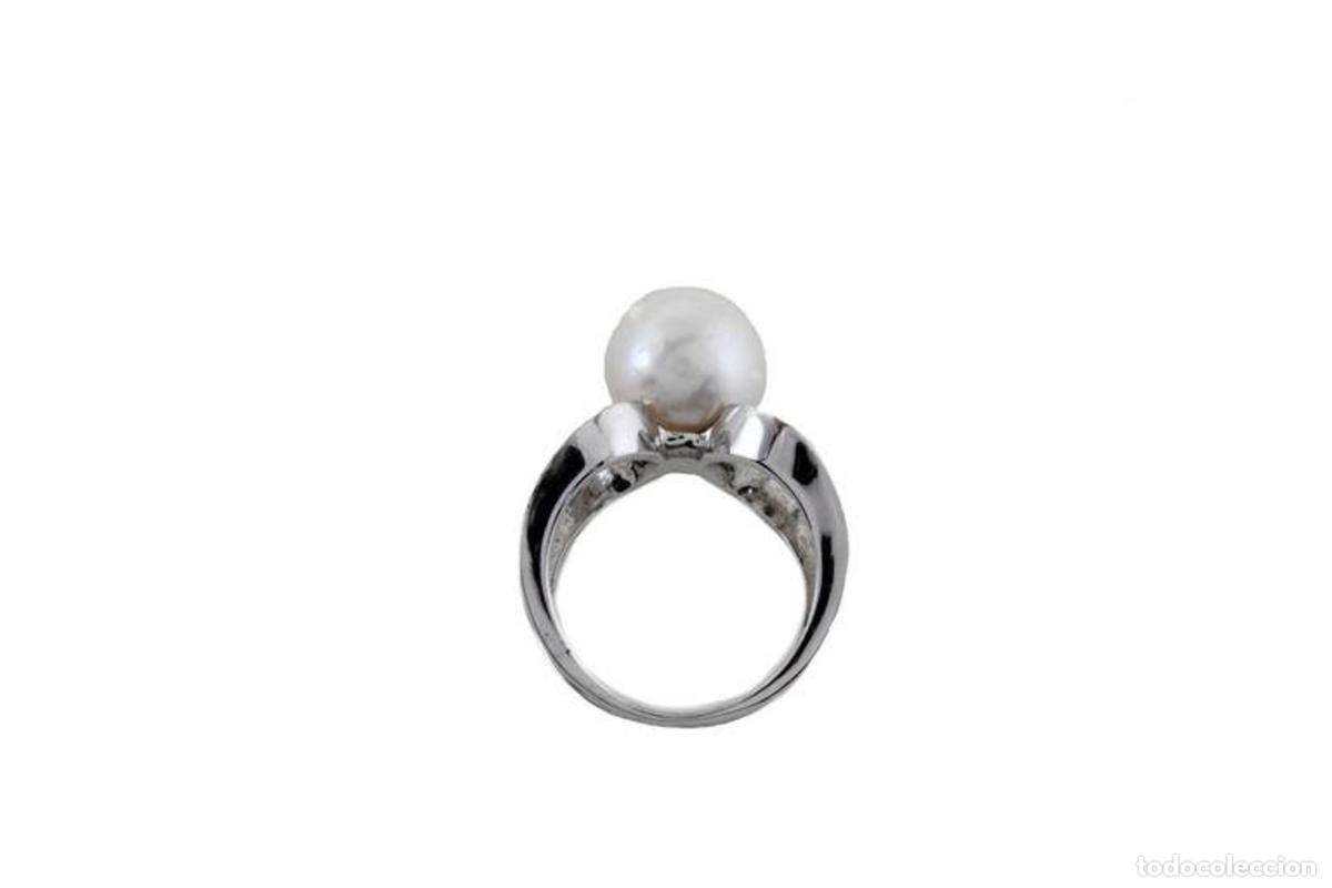 Joyeria: Anillo de diamantes blancos con perlas de Australia del Sur - Foto 9