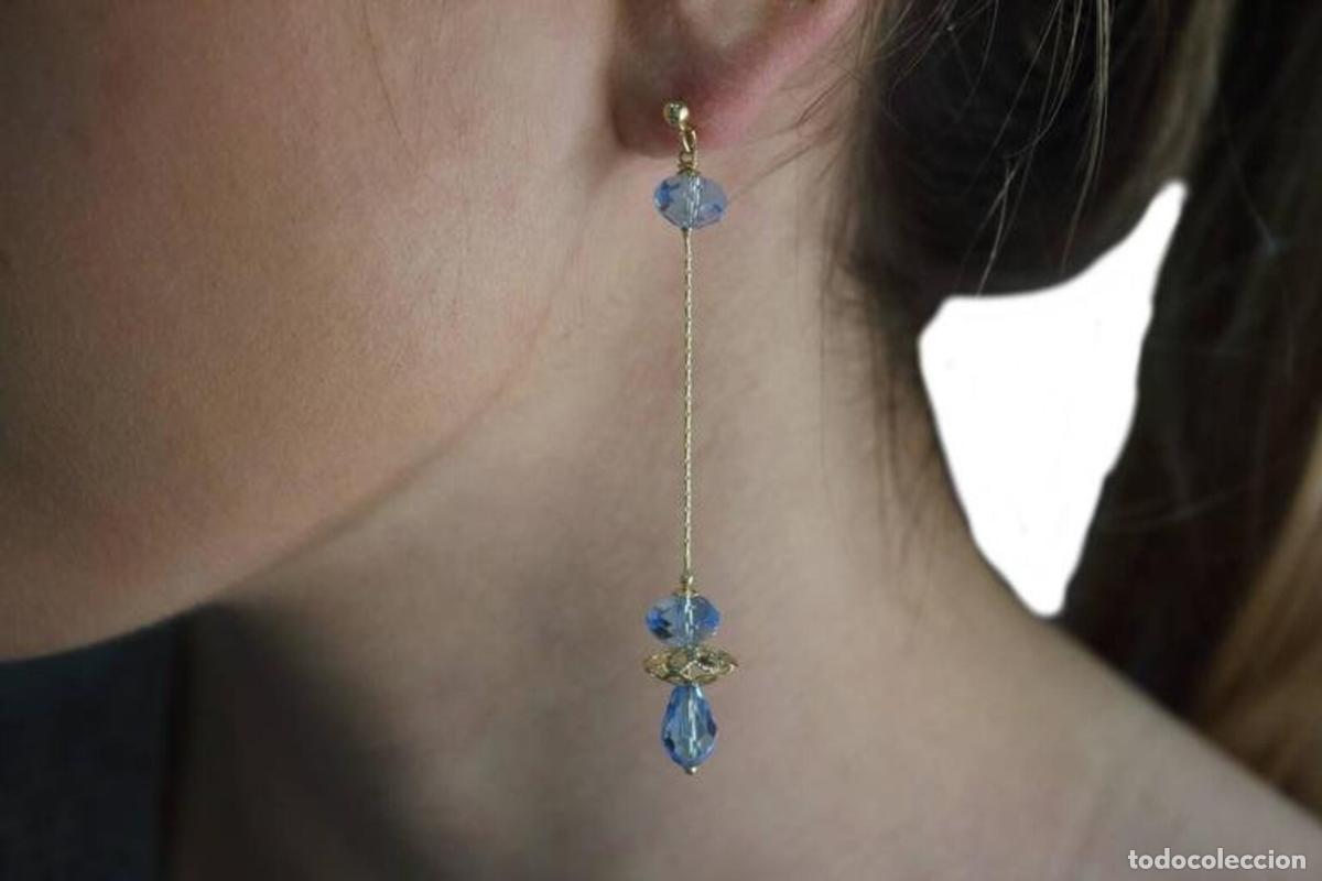 Joyeria: Pendientes colgantes de oro de 18 kt - Foto 6