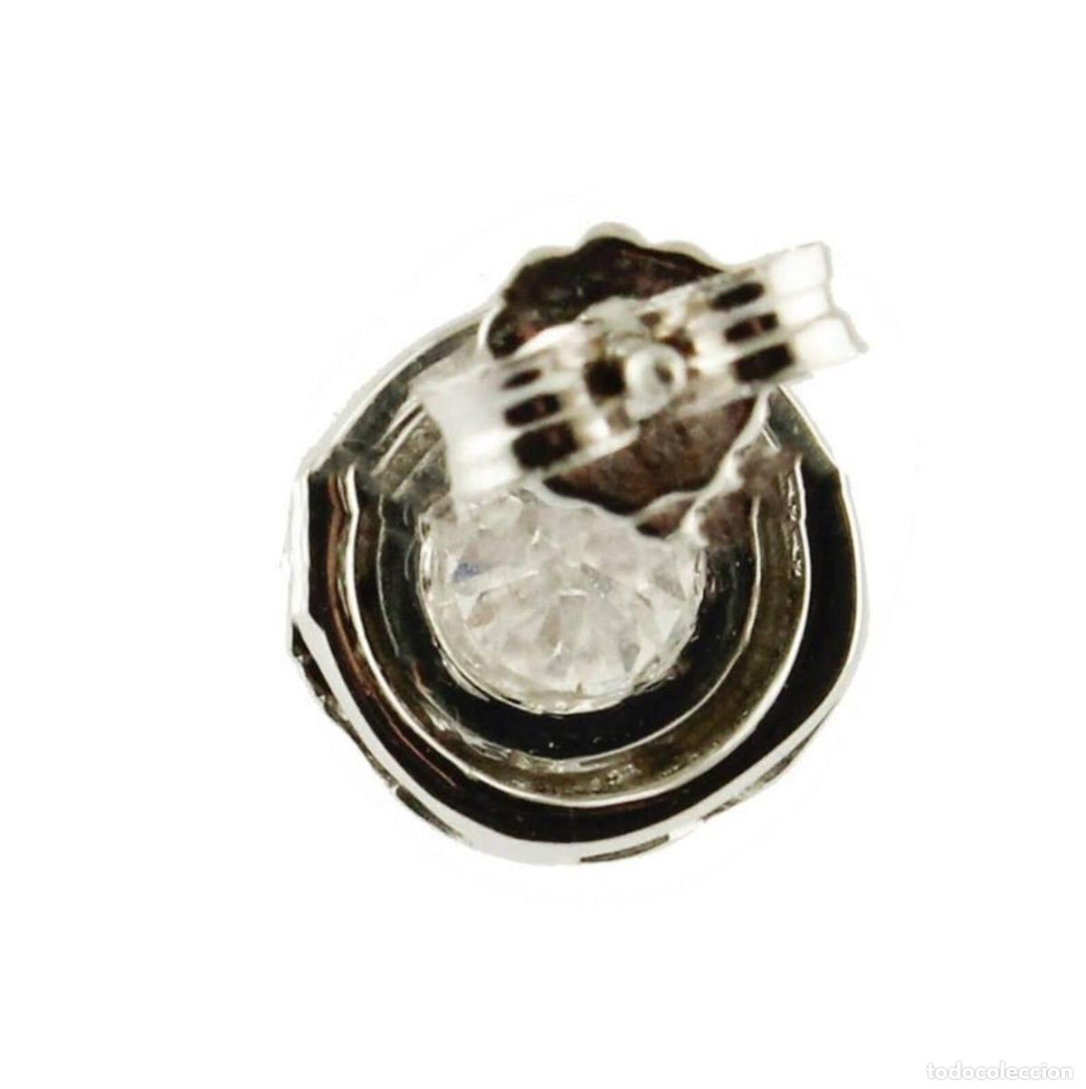 Joyeria: Pendientes de oro blanco con diamantes blancos - Foto 3